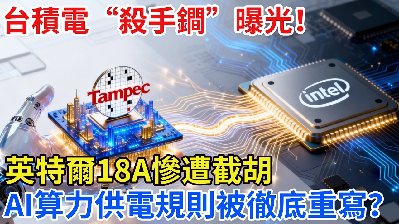 光互聯變天！ 台積電CPO科技亮出“殺手鐧”，英特爾18A量產夢碎，AI資料中心供電邏輯將徹底改寫？【匠行強國】#工程#科技#中國基建#科普#高鐵#芯片 #全球趨勢新聞#科技#熱門