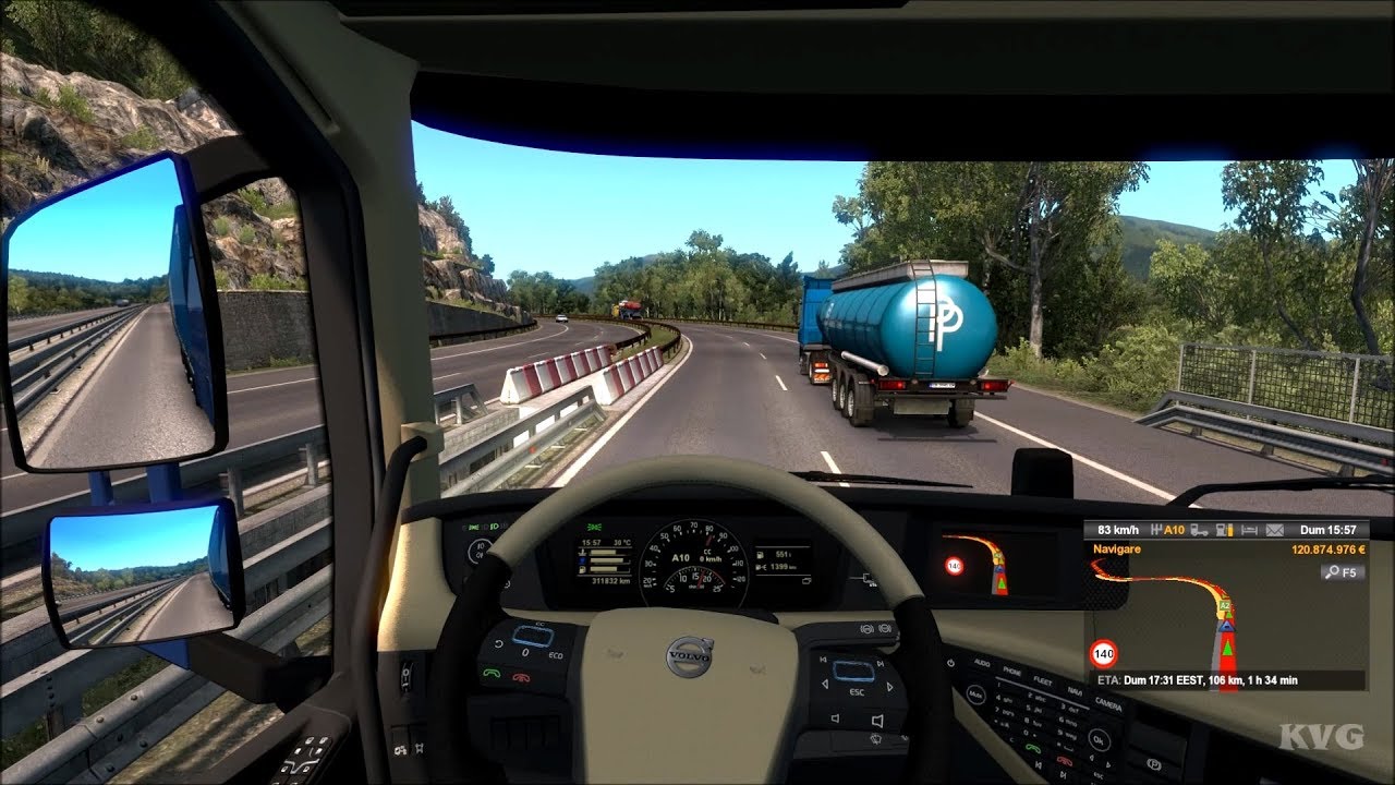 Euro Truck Simulator 2 - Sofia to Pleven - Road to the Black Sea Gameplay (PC HD) [1080p60FPS]