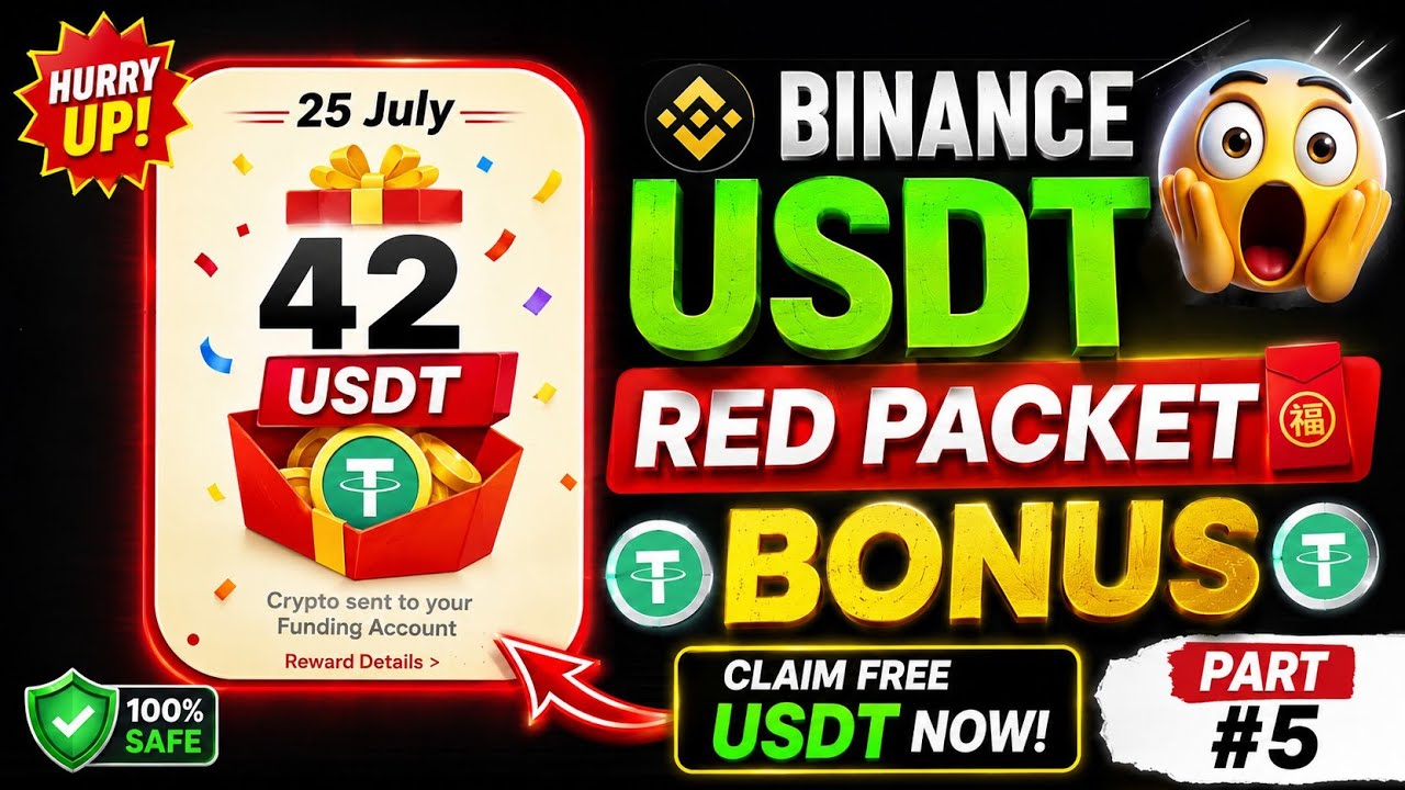 🔥 Don&rsquo;t Miss This Binance Red Packet 🎁 | USDT Bonus Today | Red packet code today