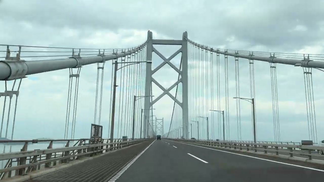 【4K HDR】前面展望・瀬戸大橋 坂出IC→与島PA