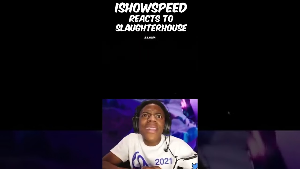 IShowSpeed reacts to Slaughterhouse 😂 #Shorts