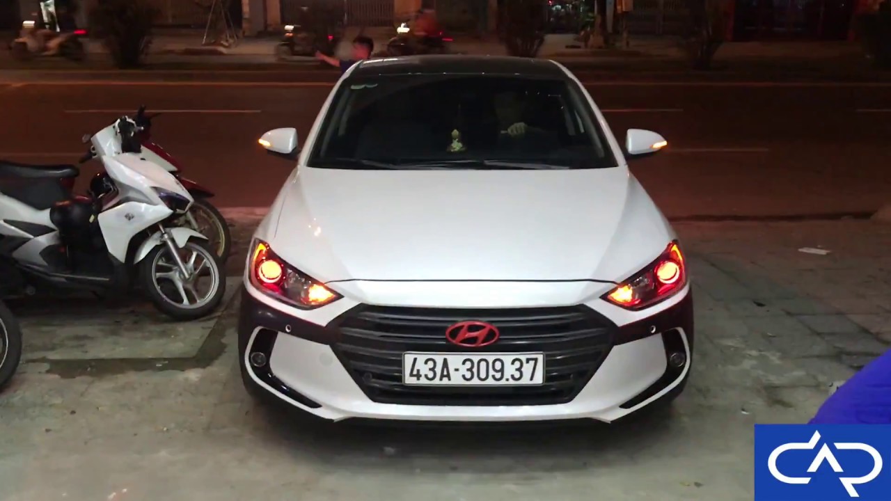 Sự kết hợp hoàn hảo của Gói Osram Đức với Mắt quỷ và đèn Led chạy đuổi cho #huyndaielentra