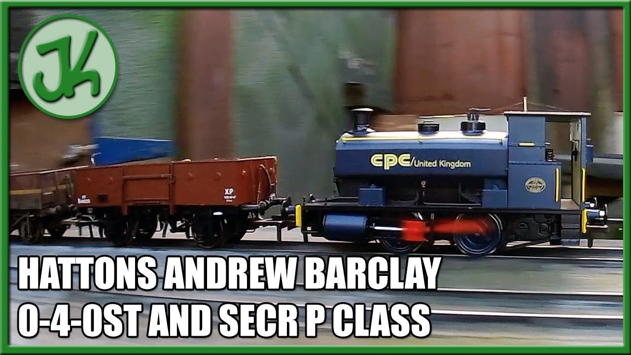 Hattons Andrew Barclay 0-4-0ST and SECR P Class on Large Indoor and Garden Railway