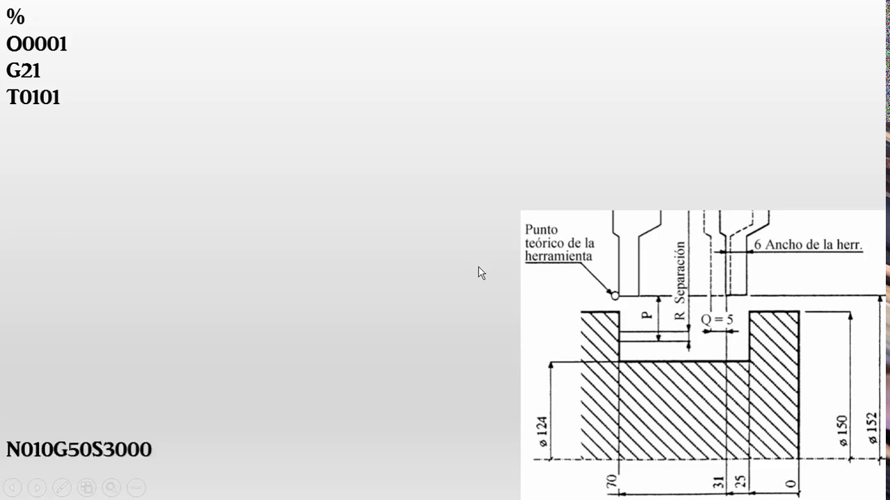TALLER DEL CNC TORNO ISO 12 G74 G75