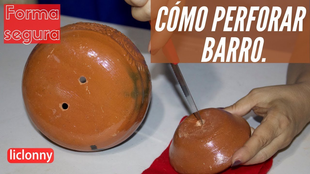 ¿Cómo perforar y hacer agujeros en macetas de barro o arcilla?. liclonny