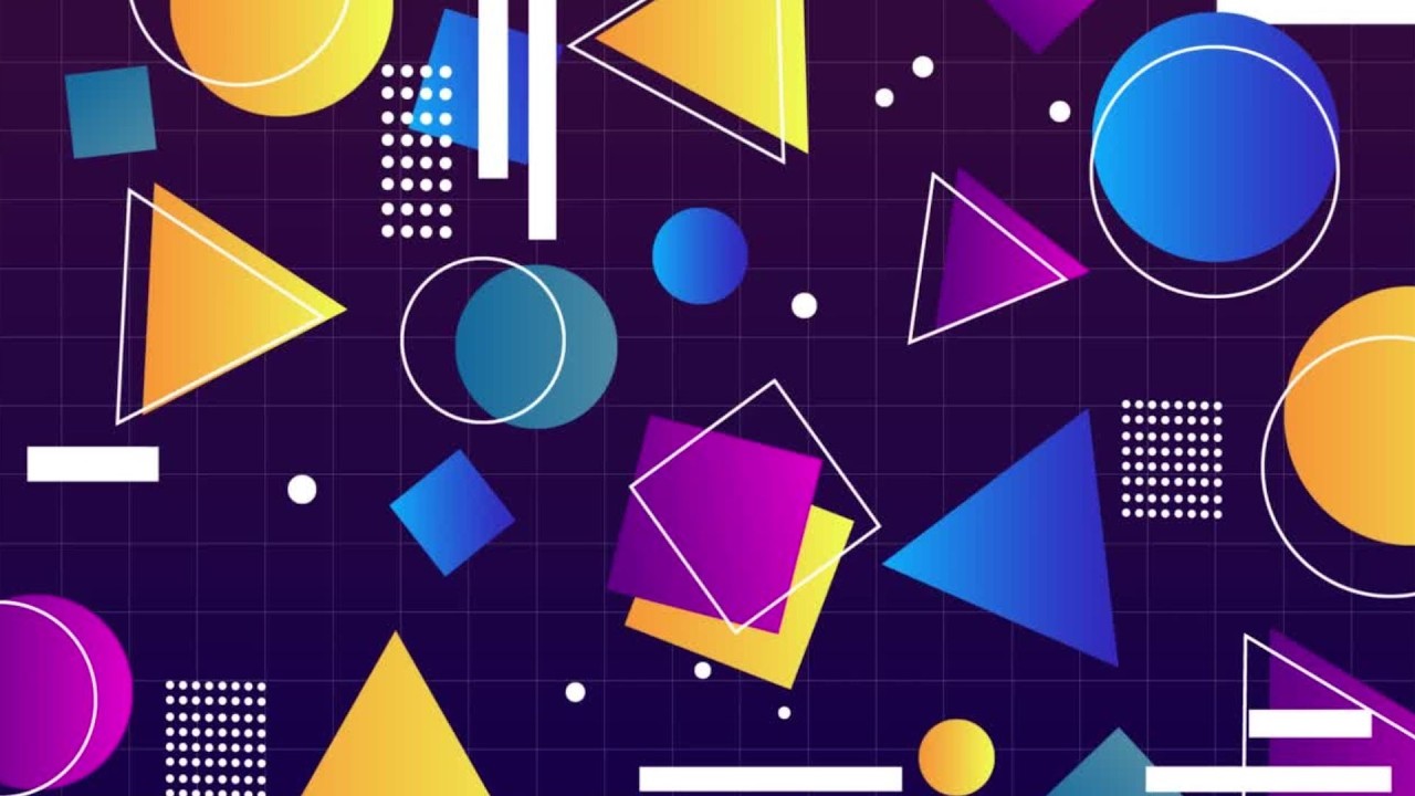 Игривый геометрический узор | Обои/заставка для вашего телефона, монитора, ПК или телевизора