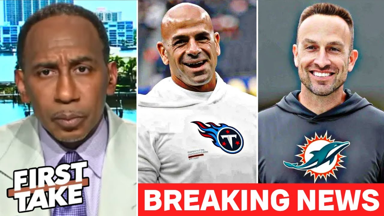 FIRST TAKE | Stephen A reacts to Titans hiring Saleh and Dolphins adding Jeff Hafley