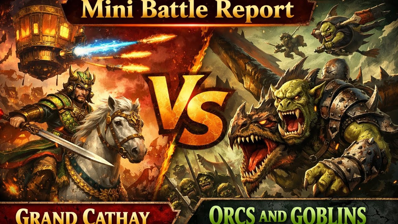 Mini Battle Report Warhammer The Old World Cathay Vs Orcs and Goblins 2000 points