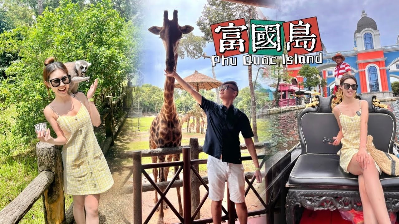 富國島🇻🇳1｜必玩動物園🦒｜超高CP海景飯店｜大世界搭船好時機｜必吃平價海鮮餐廳｜陽東夜市便宜住宿推薦｜大世界洗頭推薦這家！！