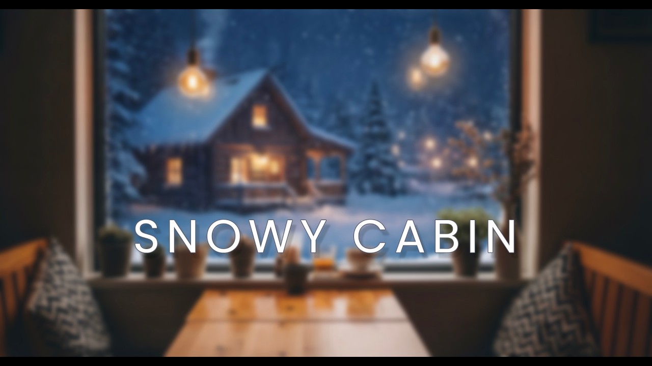 Cozy Winter Cabin View Coffee Shop Background Music for Work, Study & Focus (90 MINUTES)