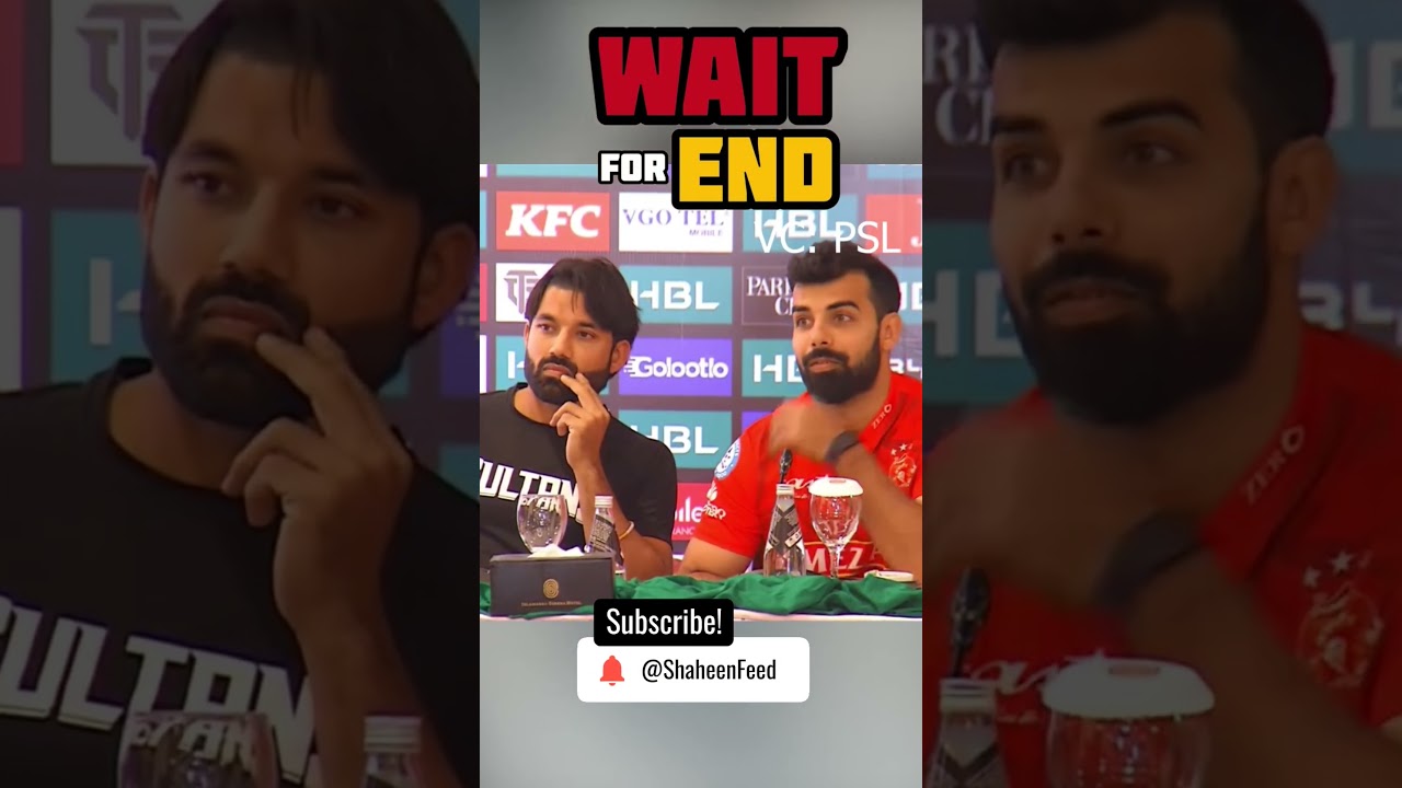 A funny 🤣 question in HBL PSL X Captain's Press Conference in Islamabad | #MRizwan #cricket #HBLPSLX