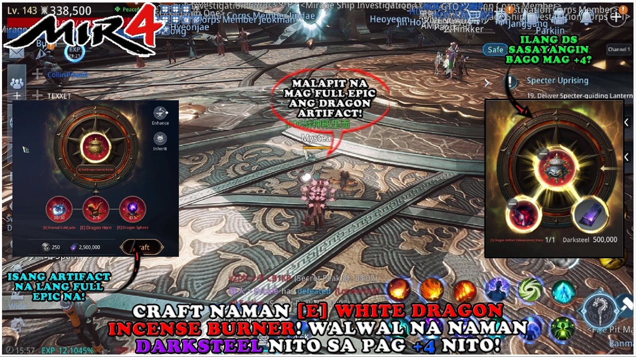 MIR4 - ONE MORE EPIC DRAGON ARTIFACT NA LANG FULL SET NA! PERO MASAKIT PA DIN TALAGA SA DS TO! - F2P