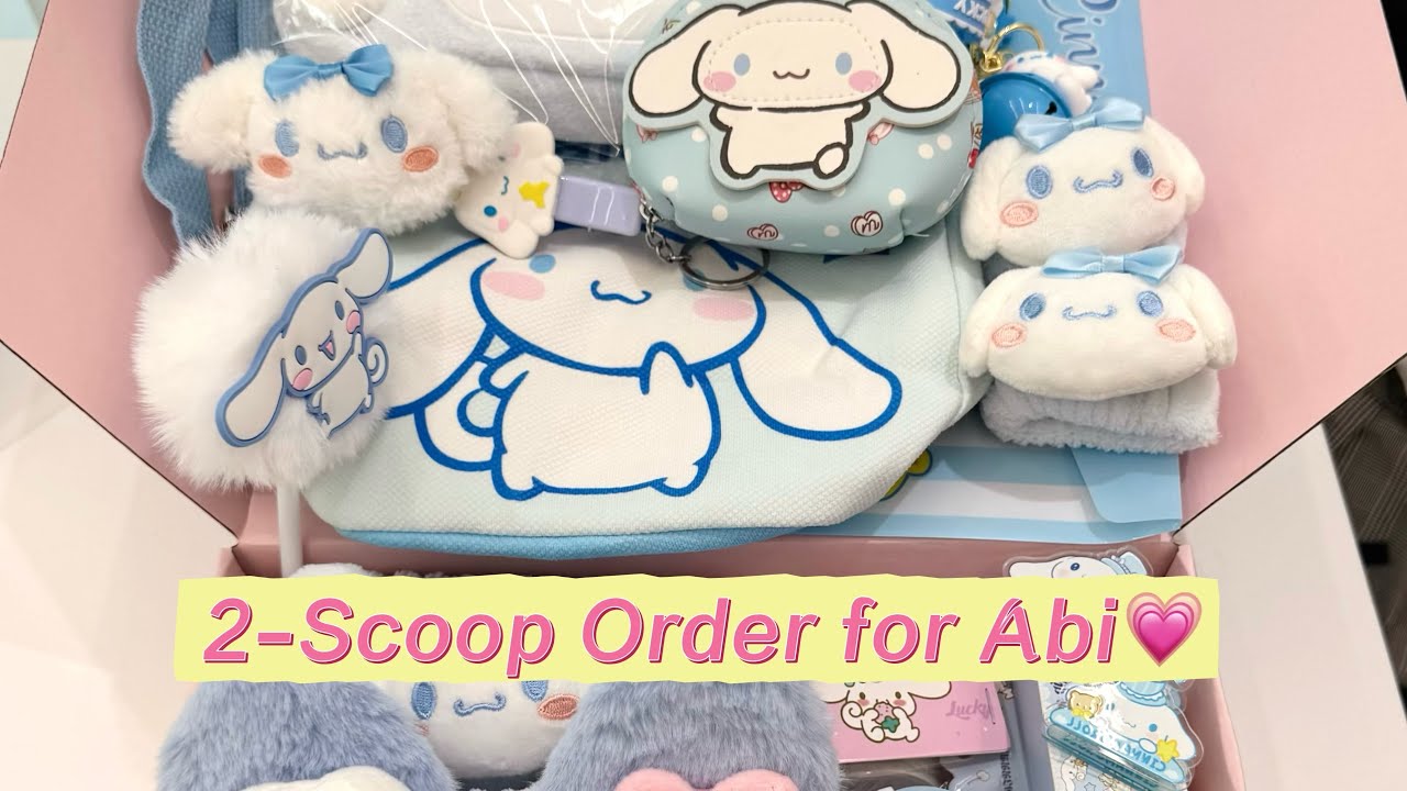 2-Scoop Order for Abi🩵#sanrio #luckyscoop #mysterybox #kawaii #cinnamoroll #fyp 