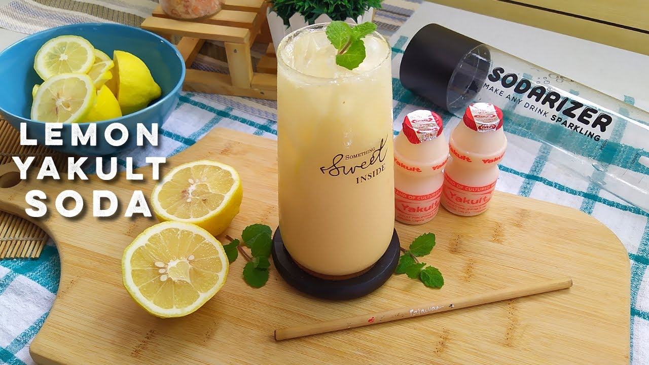 Refreshing Lemon Yakult Soda! | Sparkling Lemon Yakult Drink