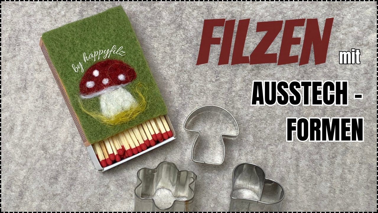 Filzanleitung mit Keksausstecher * Filzen für Anfänger * Filzen mit der Nadel * Needle Felting DIY