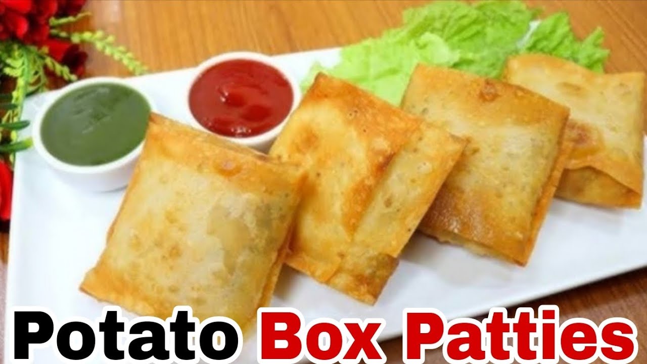Crispy Potato Box Patties Recipe | Potato Parcel | Iftar Snacks | Easy Potato Snacks