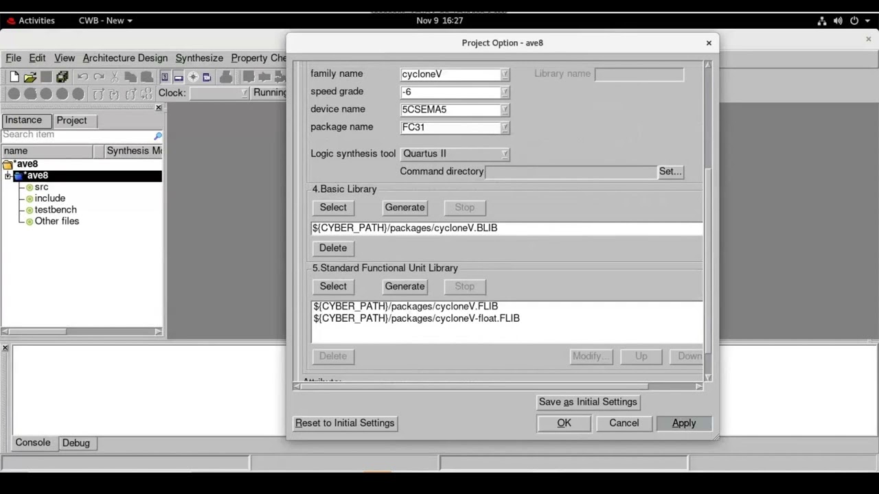 High Level Synthesis using Cyber Work Bench