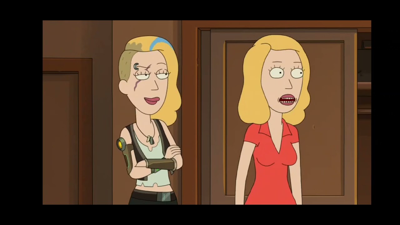 Rick and morty - jerry stands up to both beths
