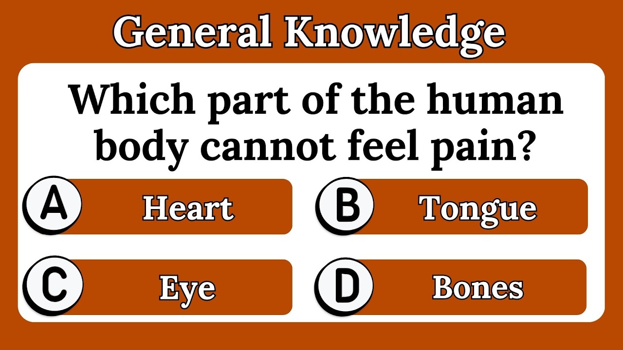 General knowledge quiz for adults | Gk questions and answers in English