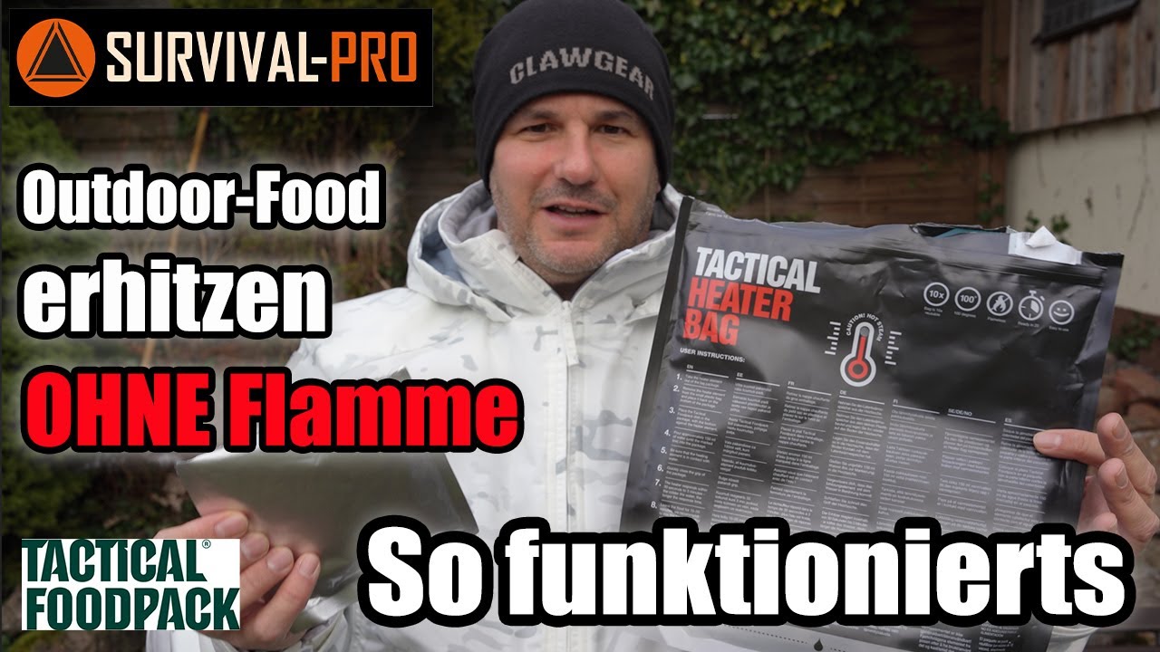 Outdoor-Food erhitzen OHNE Flammen - So funktionierts mit dem TACTICAL HEATER BAG
