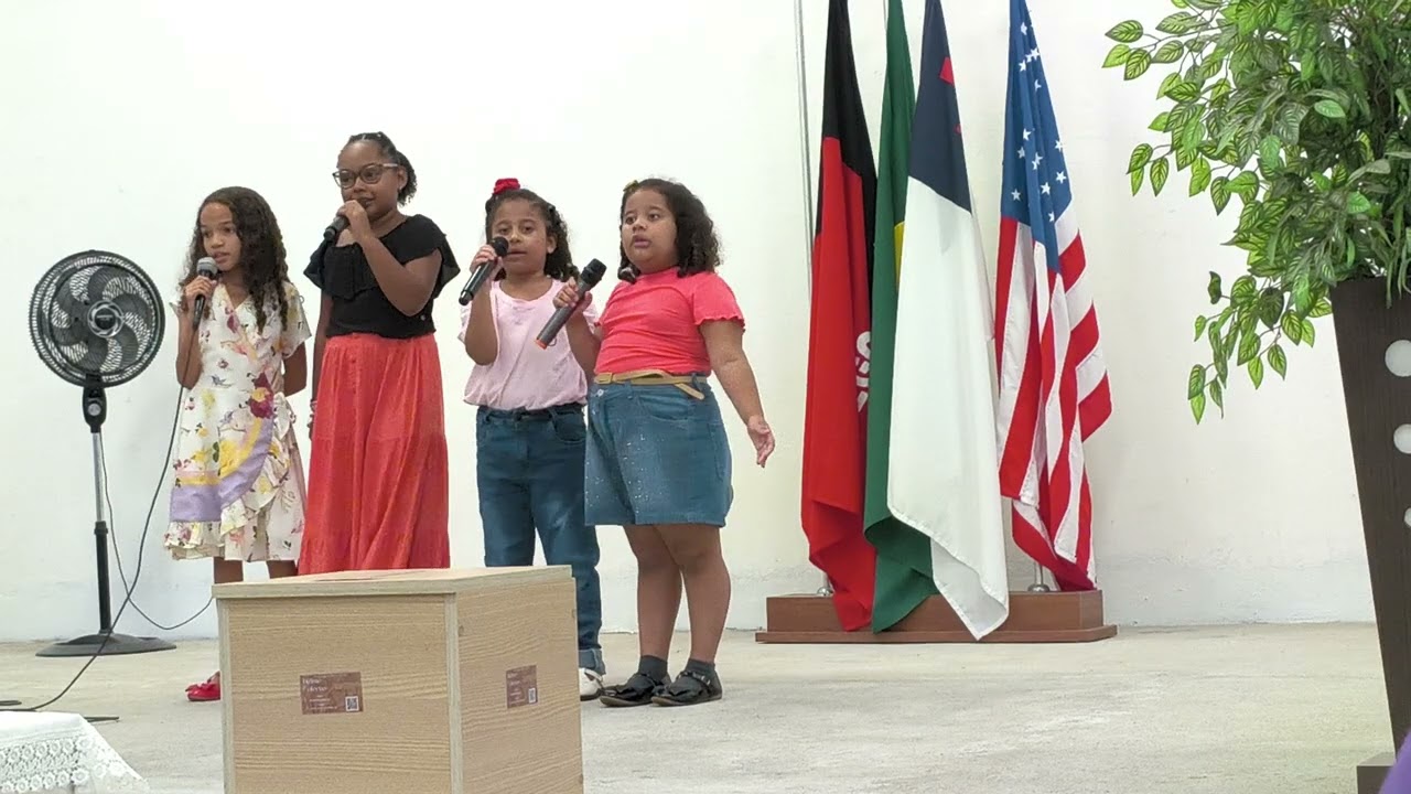 Crianças da Congregação Batista Boa Esperança louvando. Em 08/02/26.