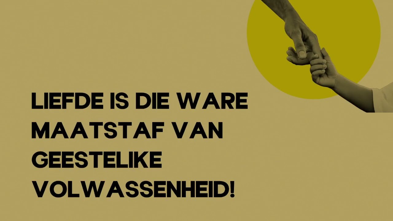 8 Februarie 2026 Aanlyn Diens   Week 1, Ons Reis na Volwassenheid
