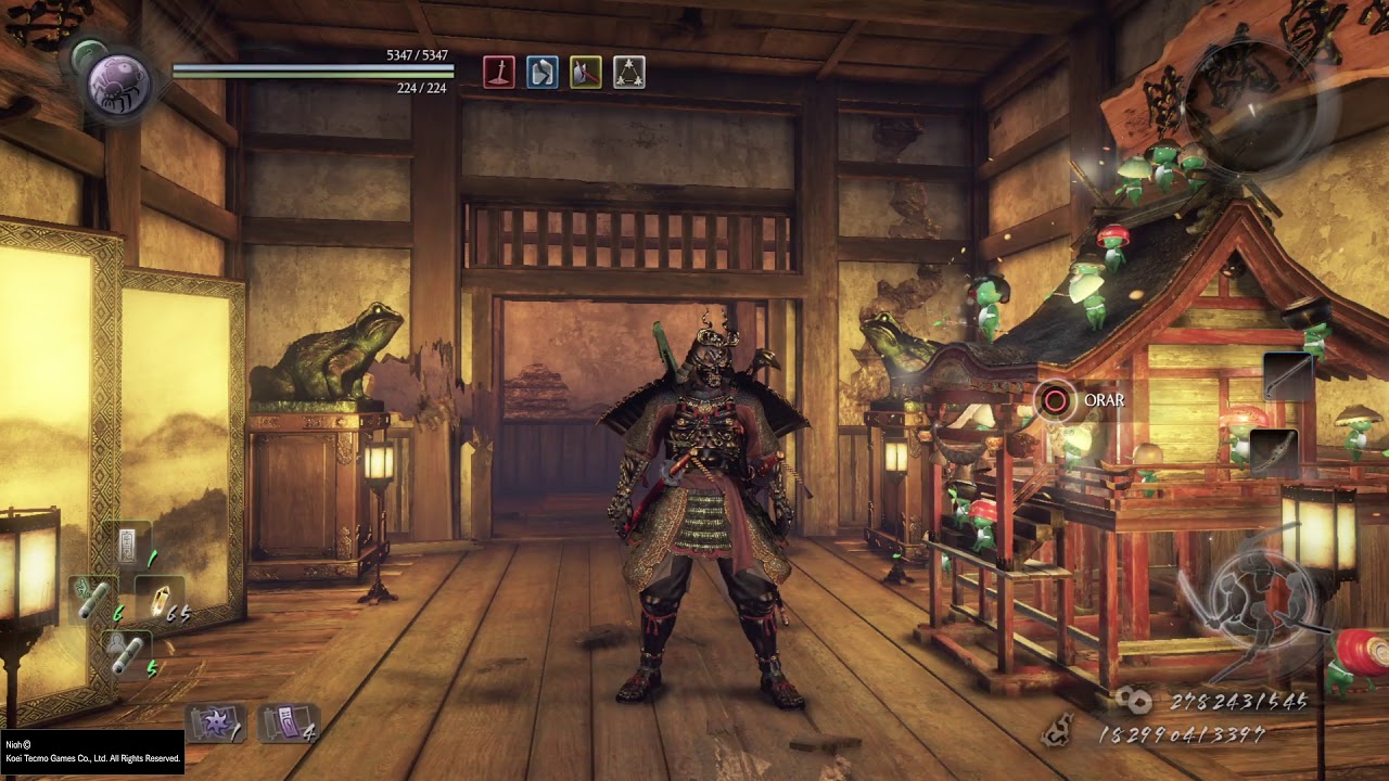 Nioh, DICAS pegar textos com Hanzo e farm bons equipamentos Sala tesouro.