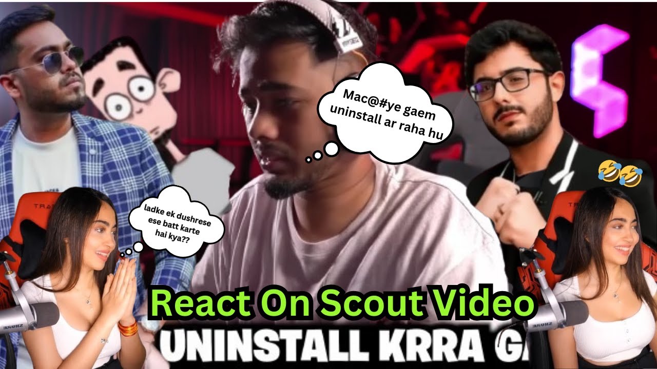 kaashvi react on scout new video🤣