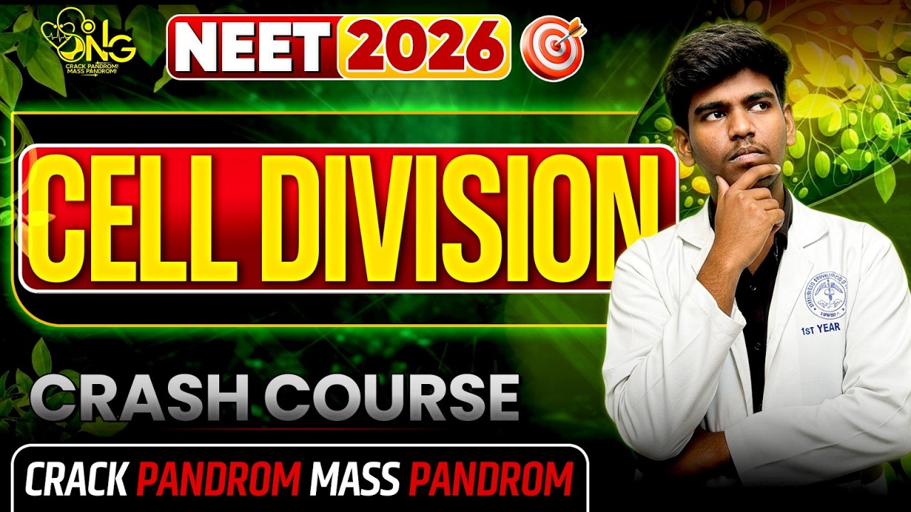 CELL DIVISION - ONE SHOT🔥💯VIDAMUYARCHI 2.0 NEET 2026💛🤟BY STANLEY MEDICO💛🤟#neet2026