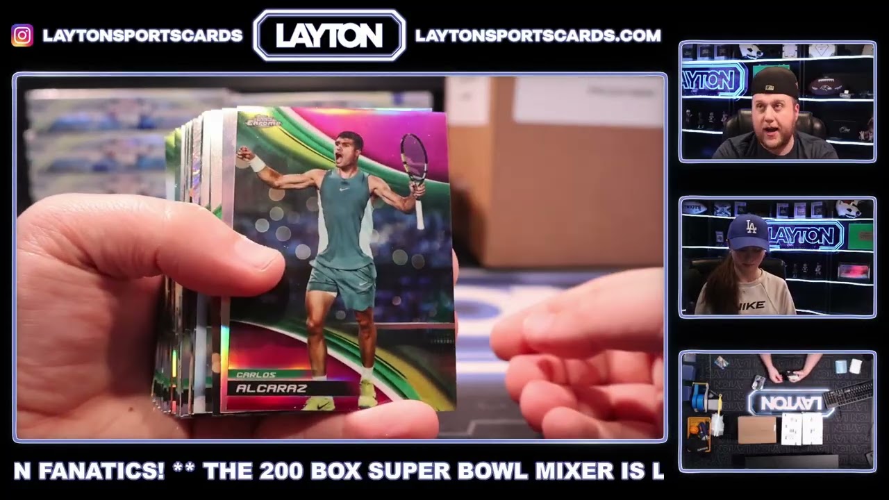 Dual Case Break   2025 Topps Chrome Tennis Breaker's Delight & Hobby #1   PICK YOUR PLAYER