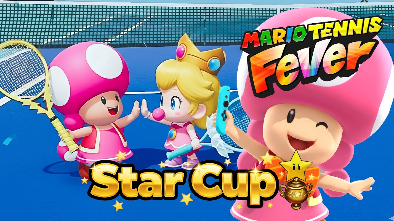 Mario Tennis Fever Toadette & Baby Peach - Star Cup (Lightning Racket & Ice Racket)