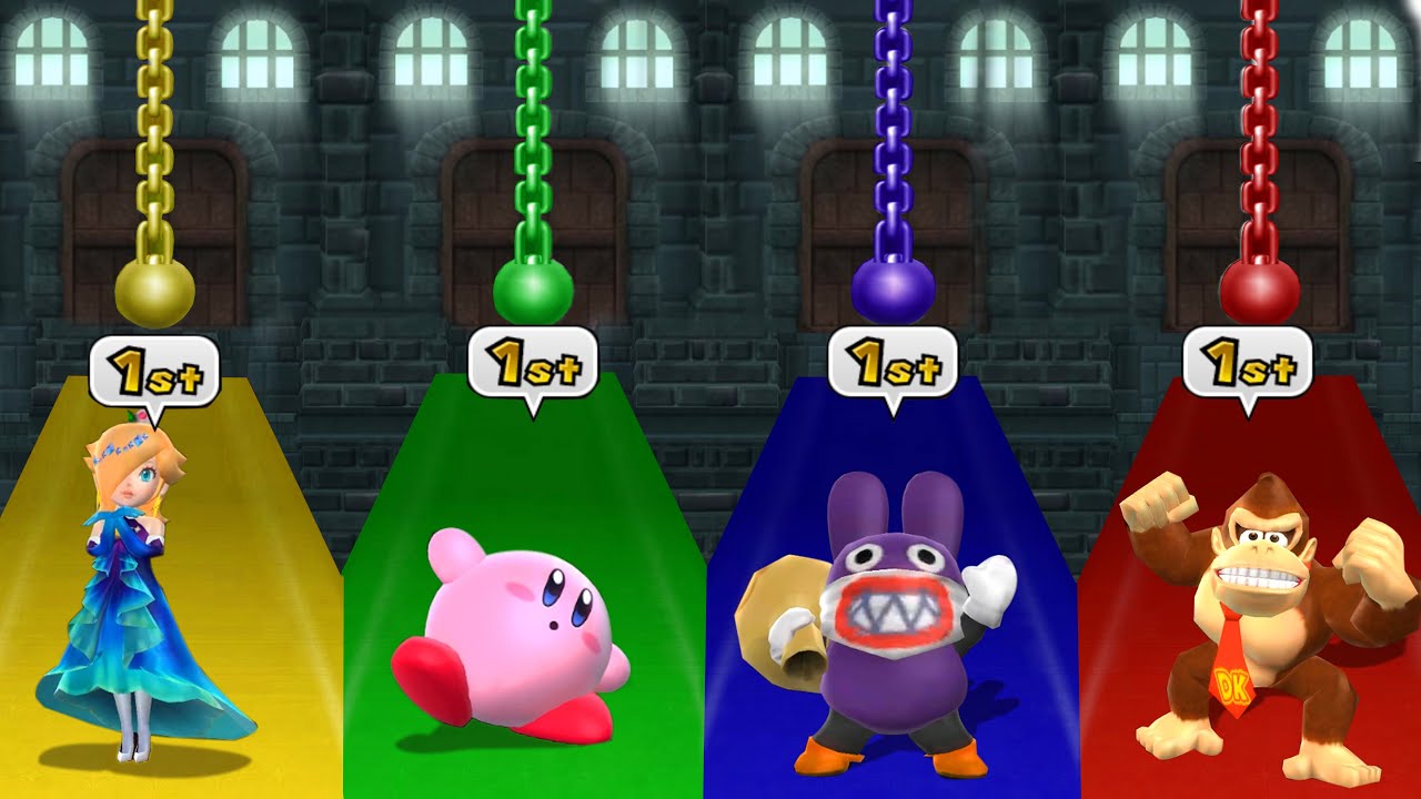 【マリオパーティ9】ミニゲームロゼッタVsカービィVsトッテンVsドンキーコング(COM最強 たつじん)