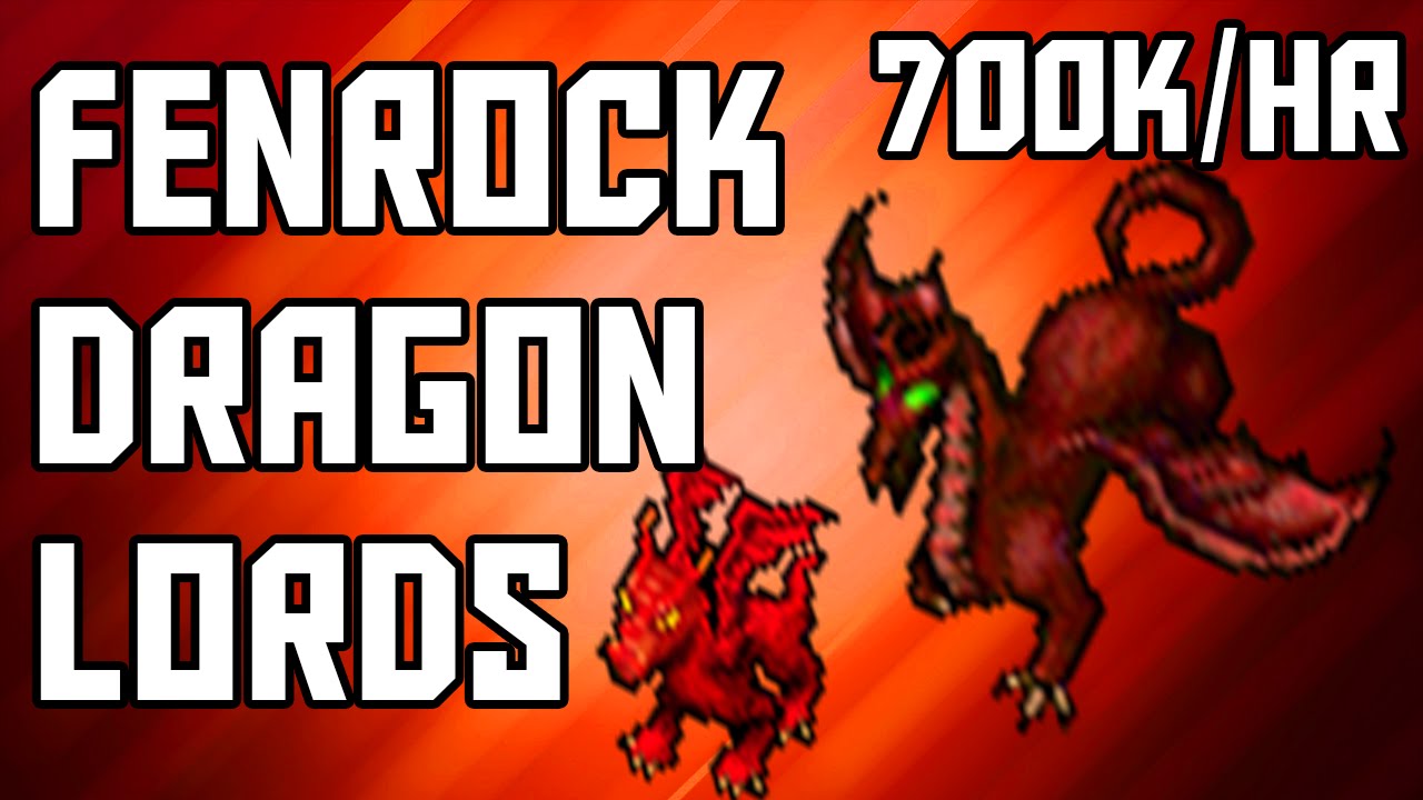 [Tibia Where to Hunt &ndash; MS/ED 80+] Fenrock Dragon Lords (700k/hr @ 102)