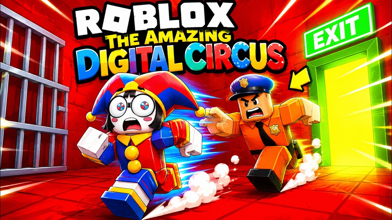 DIGITAL CIRCUS PRISON RUN. Third Person Obby | ROBLOX (full game)
