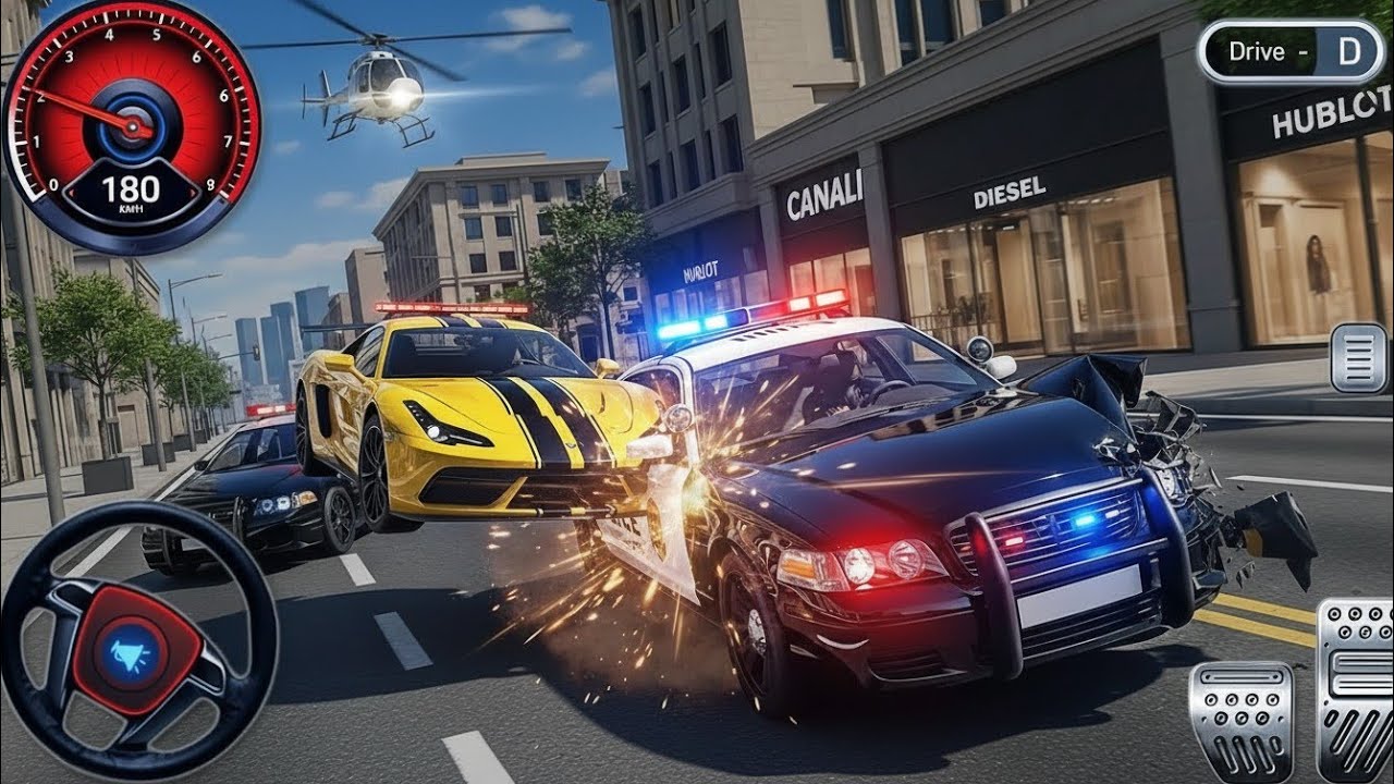Police Cop Chase Driving Simulator 3D 🚔 | Real Multi-Storey Car Driver Gameplay 🔥