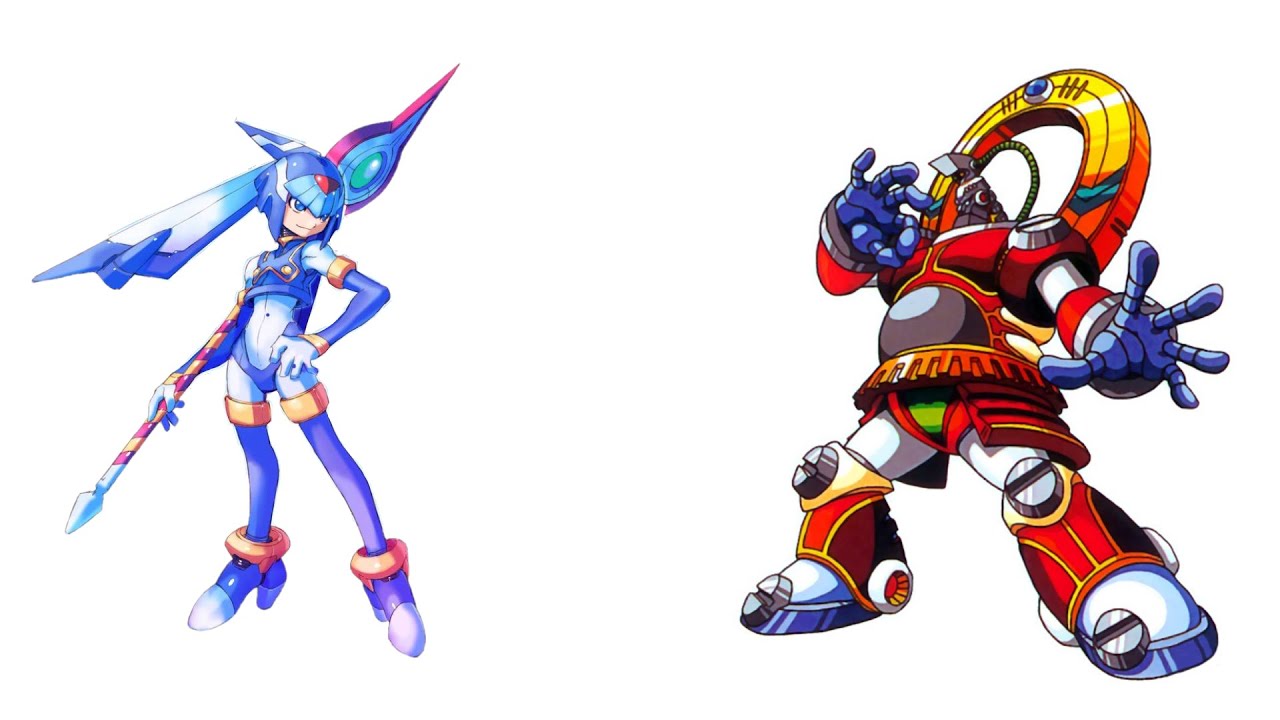 【ロックマンX DiVE】 11-6 Byte boss fight simple Gameplay (Leviathan)