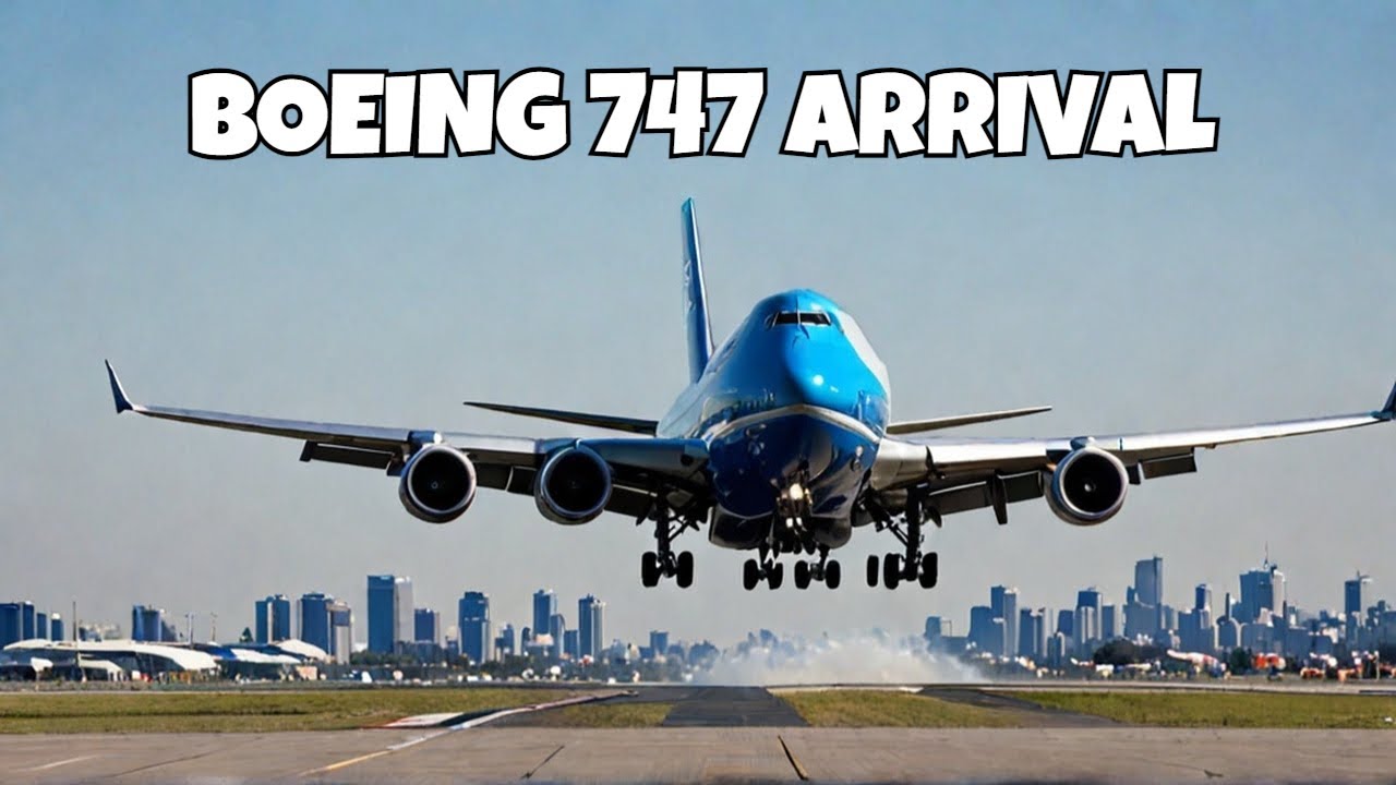 HEAVY Boeing 747 Landing at LAX! (Los Angeles Airport)