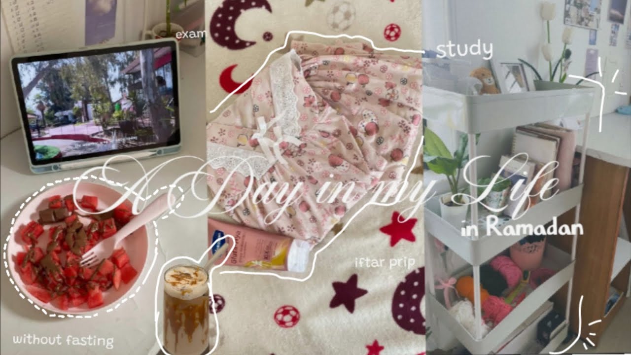 A Day in my life in Ramadan 🌛#aesthaticvlog#ramadan#aesthetic #study #video #dayinmylife #eating 