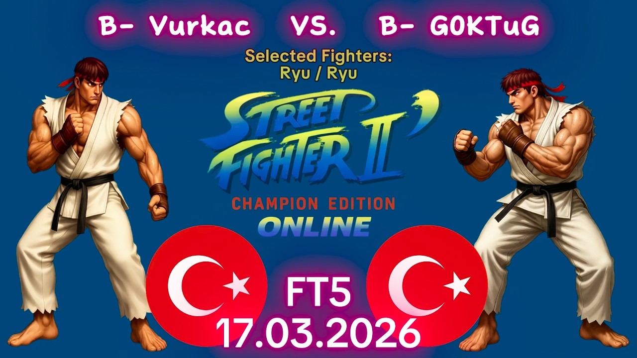 Вуркач против G0KTuG - Онлайн-матч! - Street Fighter II, Чемпионское издание - FT5 - 17.03.2026