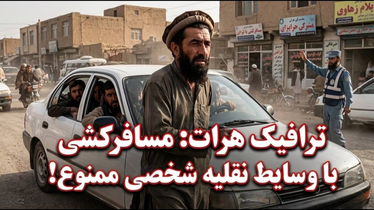 ترافیک هرات: مسافرکشی با وسایط نقلیۀ شخصی ممنوع!