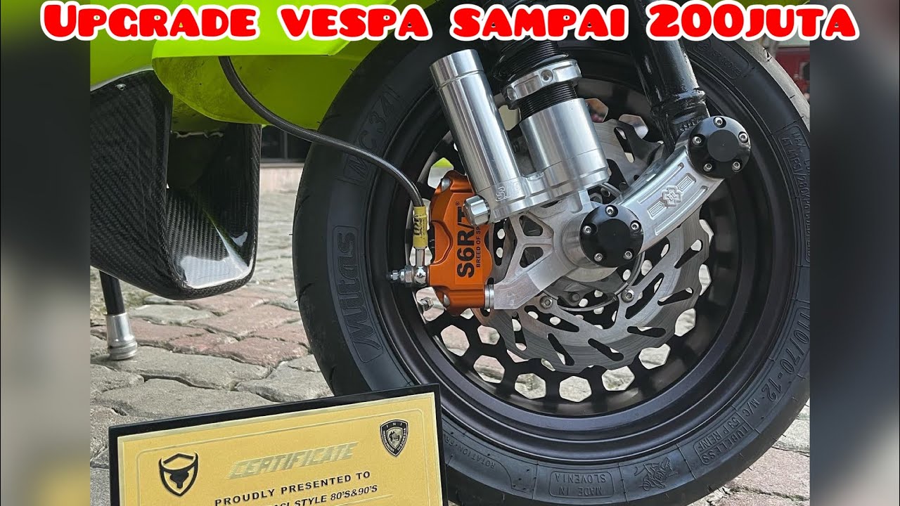 Upgrade Vespa PX Buat Kontes Dan Touring 200juta