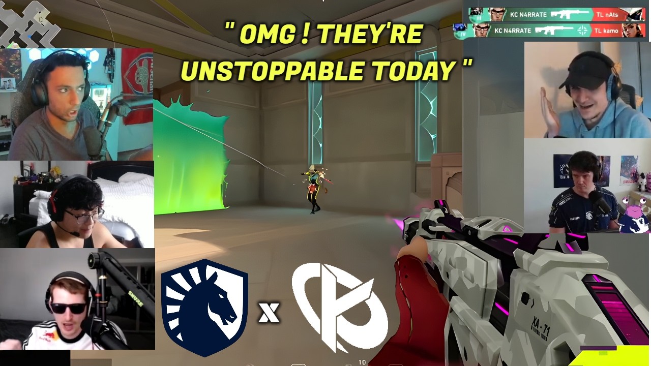 32 Minutes of Streamers React to TL vs KC Crazy Moments in VCT Stage 2