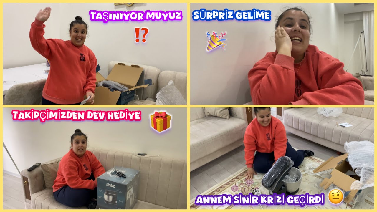 TAKİPÇİMİZDEN DEV HEDİYE🎁TAŞINIYOR MUYUZ⁉️ANNEM SİNİR KRİZİ GEÇİRDİ⁉️NEDEN YOKTUK✅ #vlog #sohbet 
