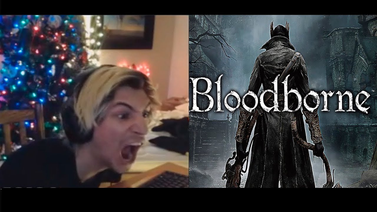 xQc Death Compilation Bloodborne (with Chat)
