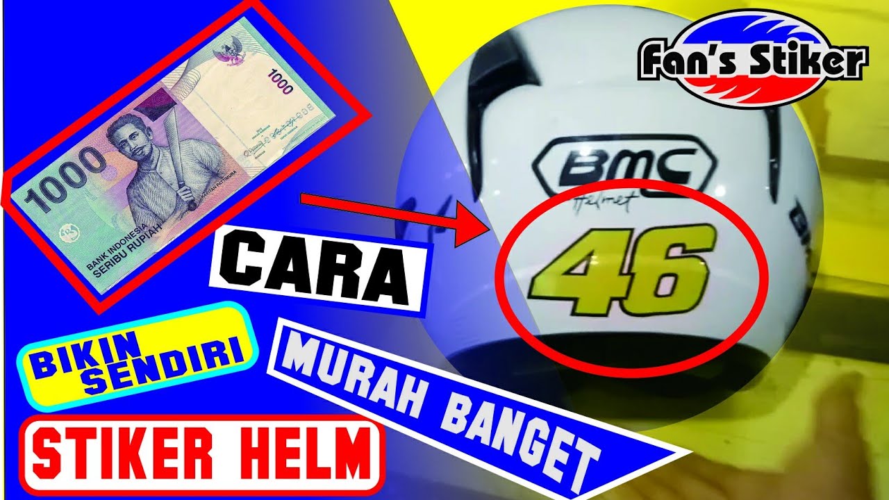 ANAK MOTOR HARUS TONTON INI  bikin stiker 46 keren hanya modal 1000 rupiah