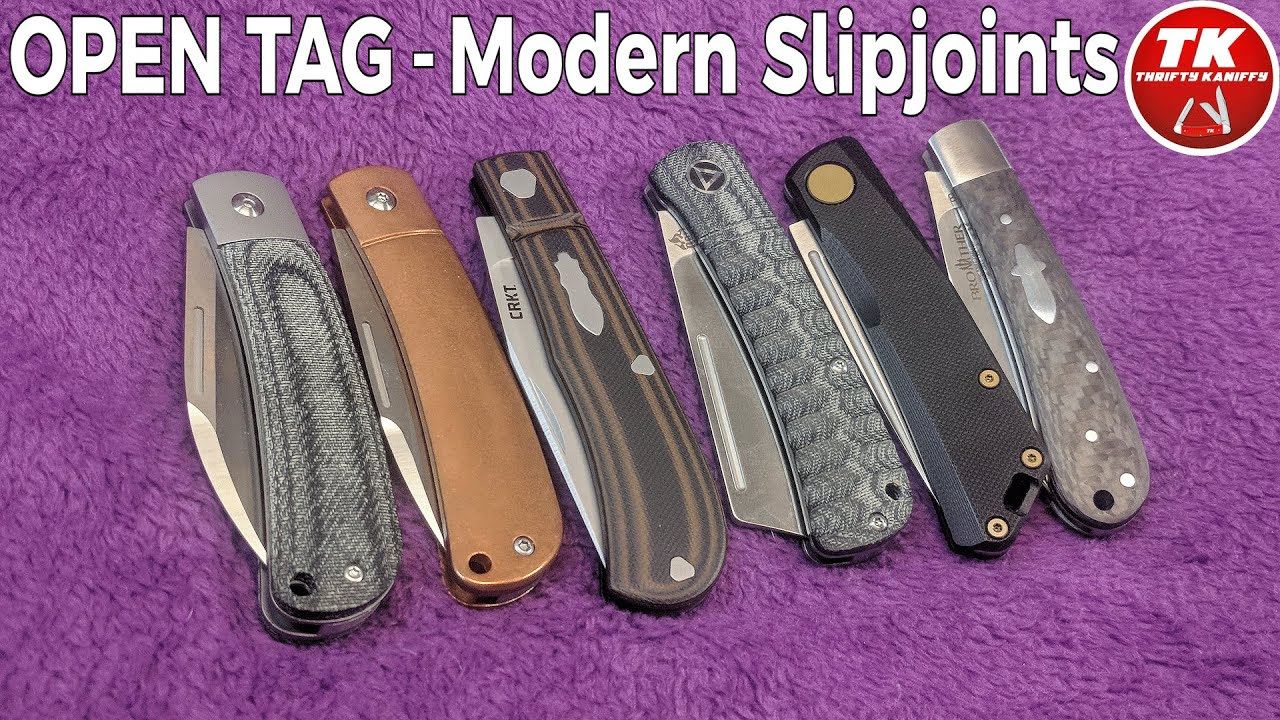 Modern Slipjoint Pocket Knives - Open Tag Response @SlipjointSawyer