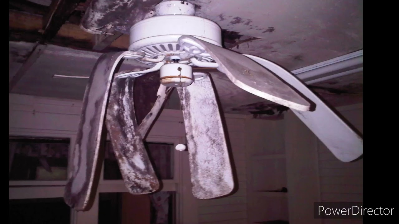 abandoned forgotten destroyed ceiling fans part 7