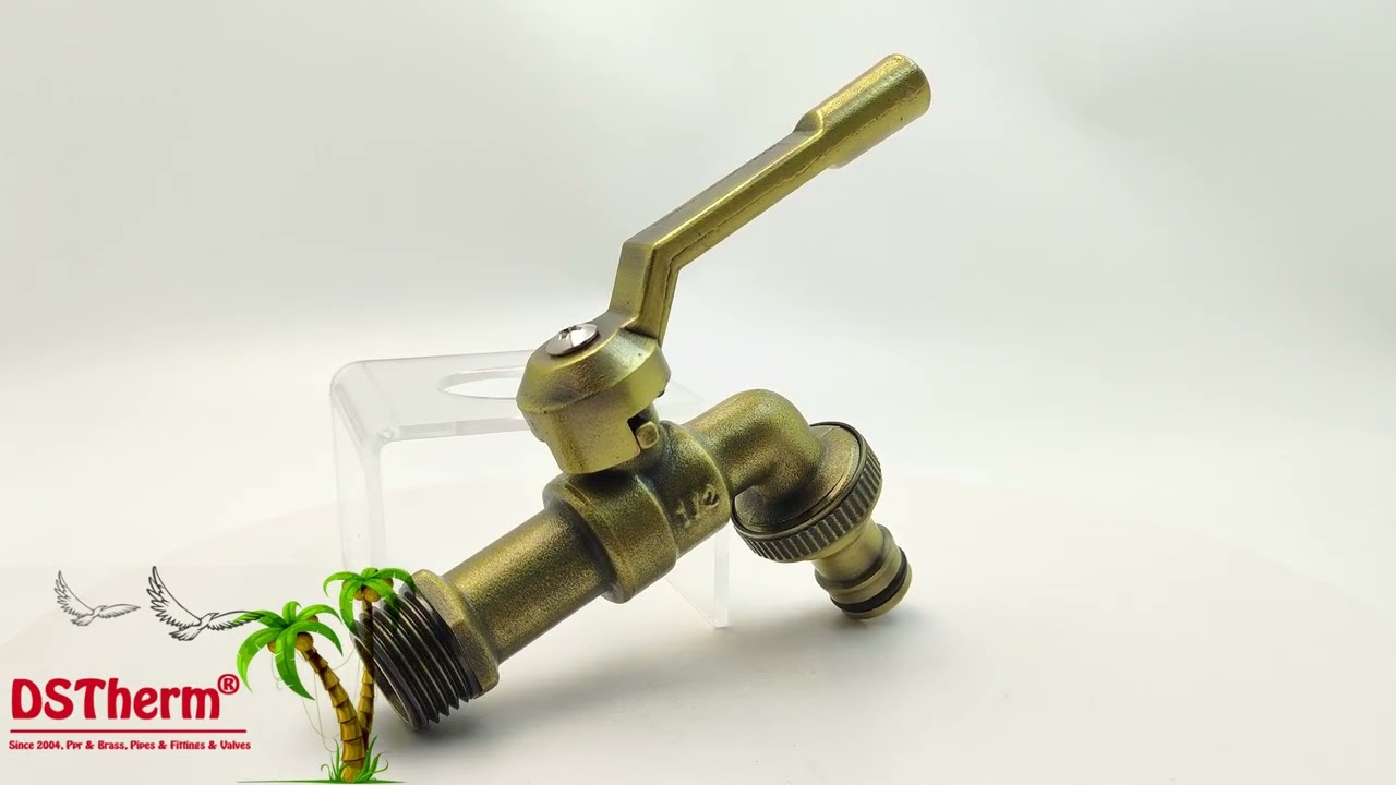 Bronze Heavy Duty Classic Aluminum Handle Bibcocks Spigot Valve Water Tap Water Spout Faucet