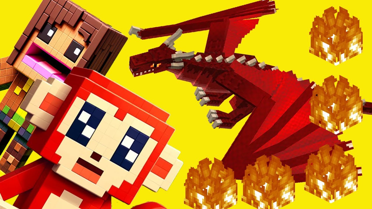 EL MONO SÍLABO LUCHA CON DRAGONES! MINECRAFT