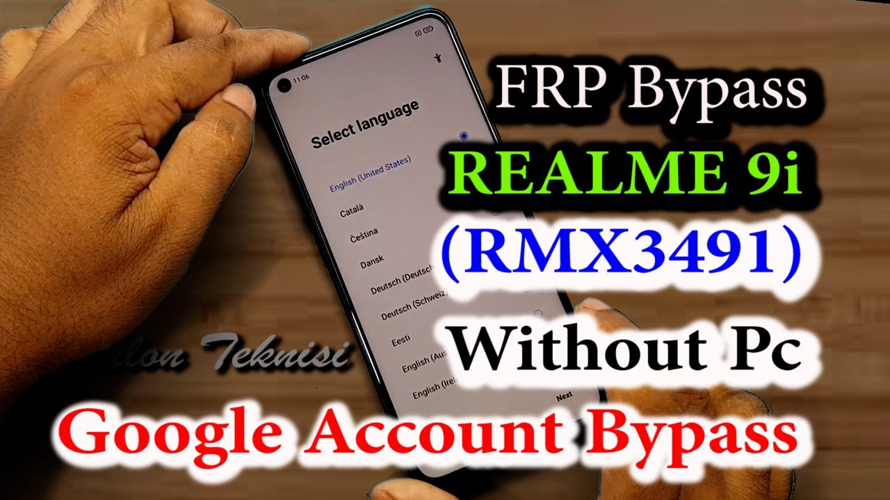 Realme 9i Frp Bypass -  New Solution 2023   Realme 9i  RMX3491 Google Account Bypass Without Pc